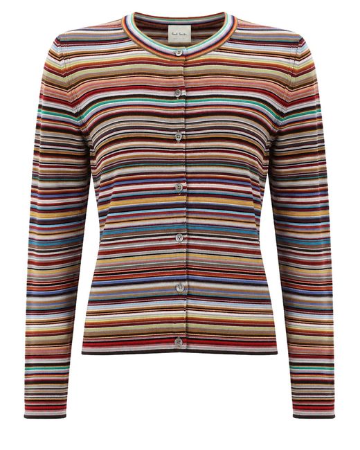 Paul Smith Multicolor Cardigan "Signature Stripe"