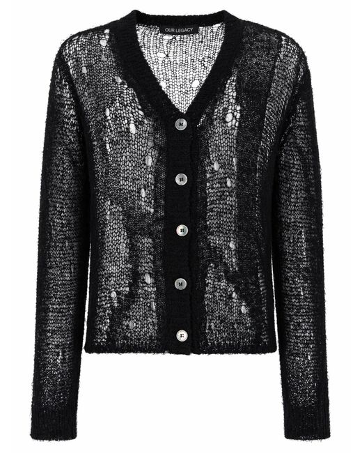 Our Legacy Black Cardigan "Academy"