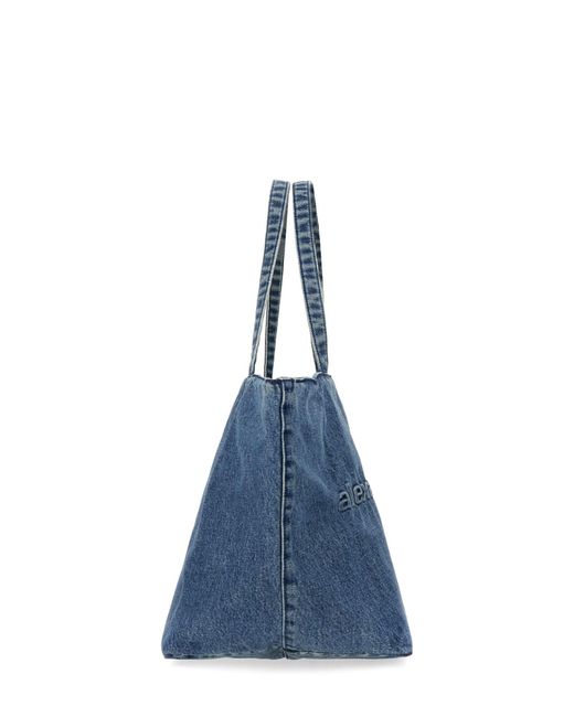 Borsa Tote Punch Medium di Alexander Wang in Blue