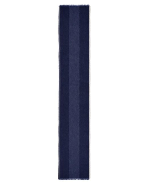 Brunello Cucinelli Blue Sciarpa Di Lana E Cashmere for men