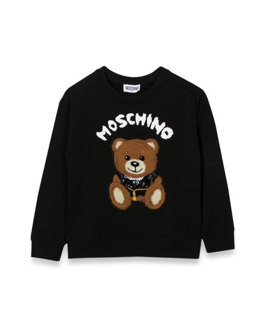 Moschino Black Teddy Bear Crewneck Sweatshirt