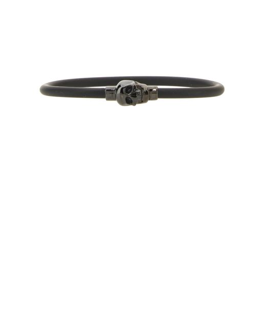 Bracciale Skull di McQueen in White da Uomo
