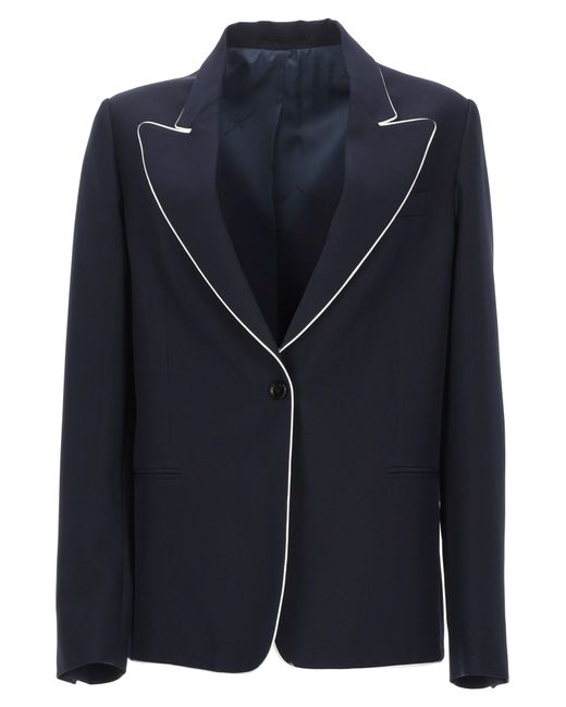 Golden Goose Deluxe Brand Blue Giacca Monopetto