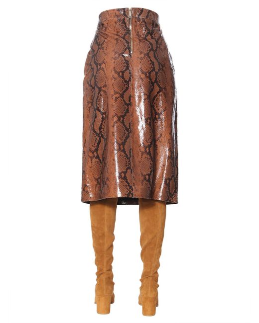 Gonna Con Stampa Python di DSquared² in Brown