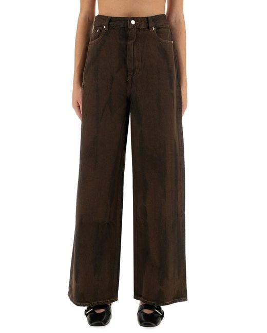Ganni Black Baggy Pants