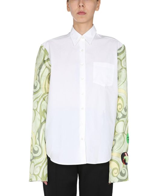 Raf Simons White Regular Fit Shirt
