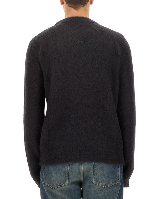 Pullover Logo Retrò di Balmain in Black da Uomo
