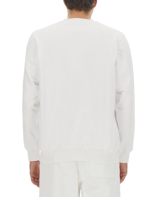 Felpa Con Logo di Casablanca in White da Uomo