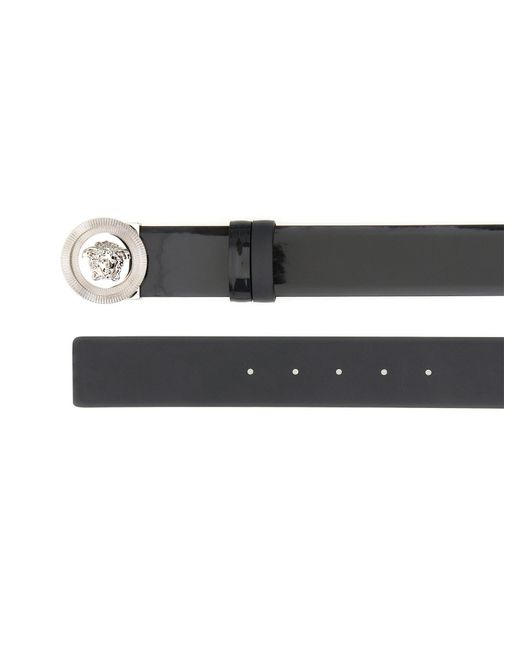 Cintura Reversibile "La Medusa" di Versace in Black da Uomo