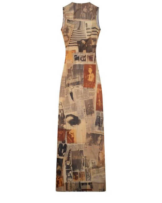 Jean Paul Gaultier Metallic Elevated Mini Dress For