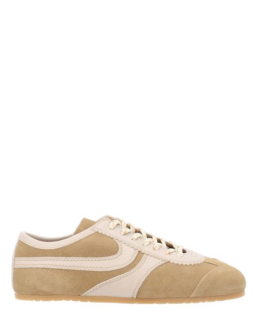 Dries Van Noten Natural Suede Sneakers