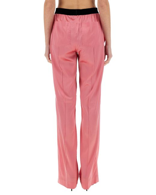 Pantalone Pj Stretch di Tom Ford in Pink
