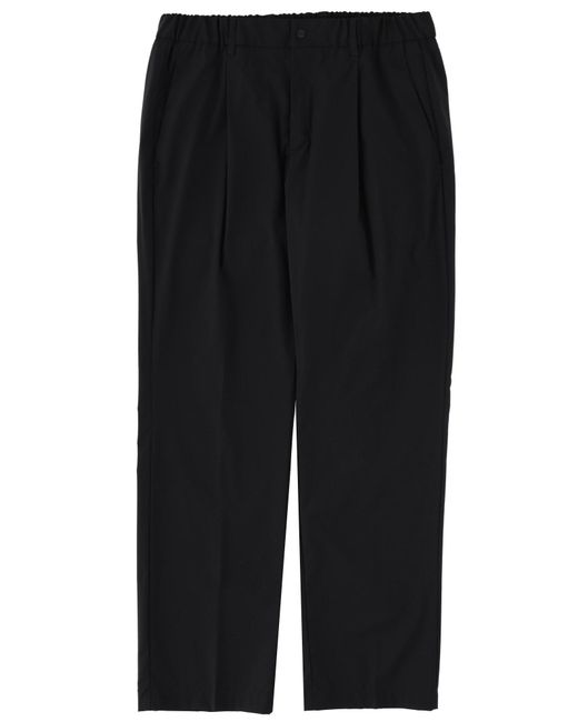 Herno Black Wool Blend Tailored Pants for men