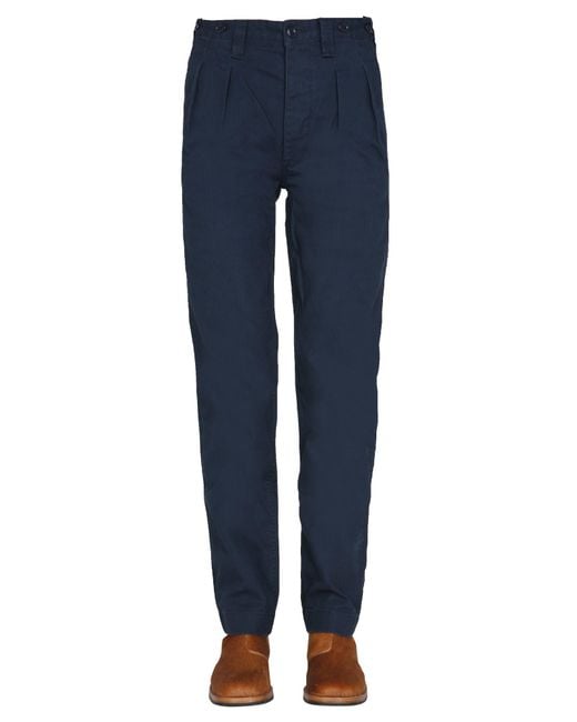 Nigel Cabourn Blue Regular Fit Cotton Denim Jeans for men