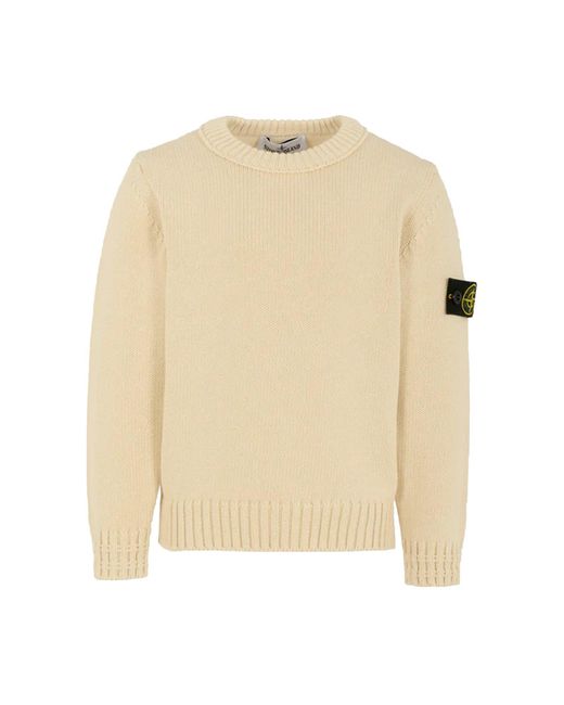 Stone Island Natural Jersey With Logo