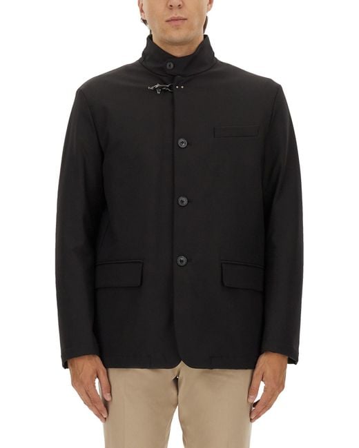 Fay Black Jacket With Hook for men