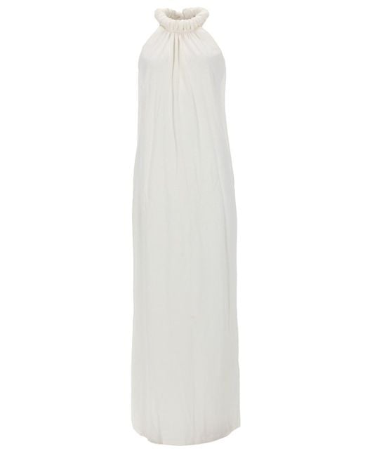 Nude White Abito Maxi