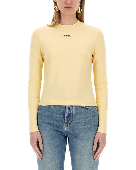 Jacquemus Blue "The Shirt" Long-Sleeved Grosgrain