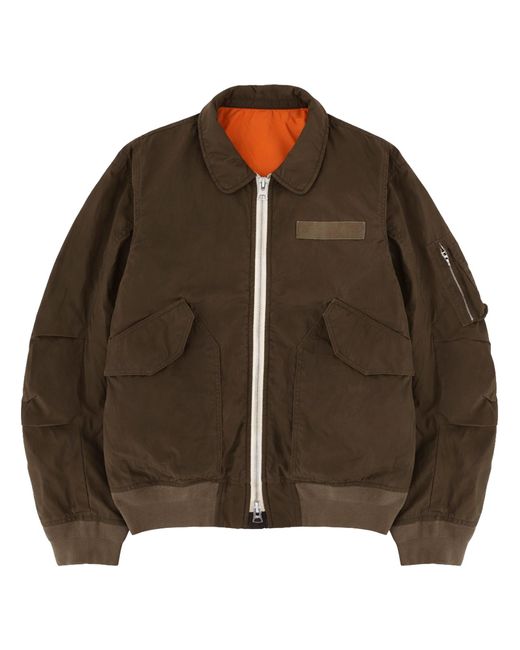 Sacai Brown Twill Jacket for men