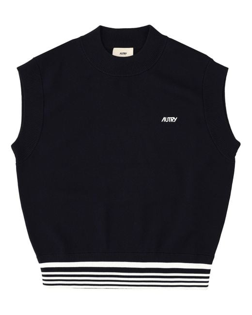 Autry Blue Knitted Tops
