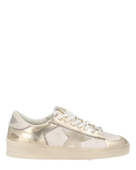 Golden Goose Deluxe Brand Natural Stardan Leather Sneakers