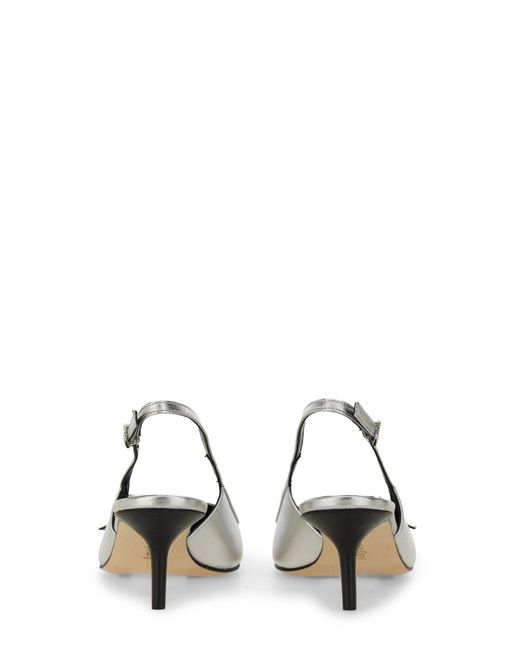 Slingback "Saba" di Aeyde in Metallic
