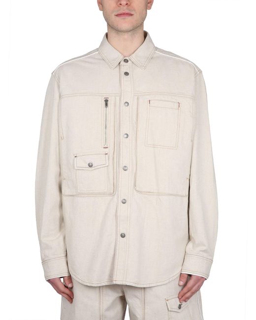 Isabel Marant White Pascuale Denim Jacket for men