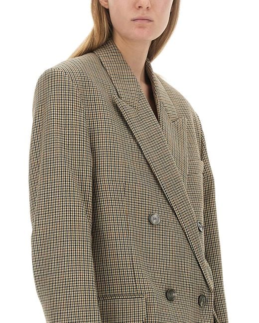 Giacca Oversize Doppiopetto di AMI in Green