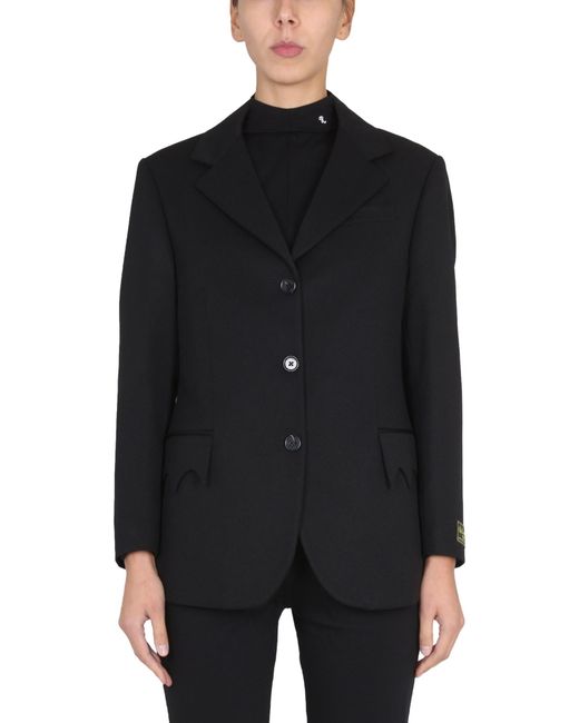 Raf Simons Black Single-Breasted Jacket