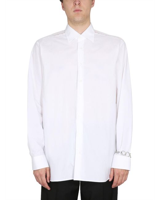 Raf Simons White Cotton Shirt With Classic Collar for men