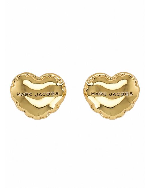 Marc Jacobs Metallic Orecchini "Heart Baloon" Micro