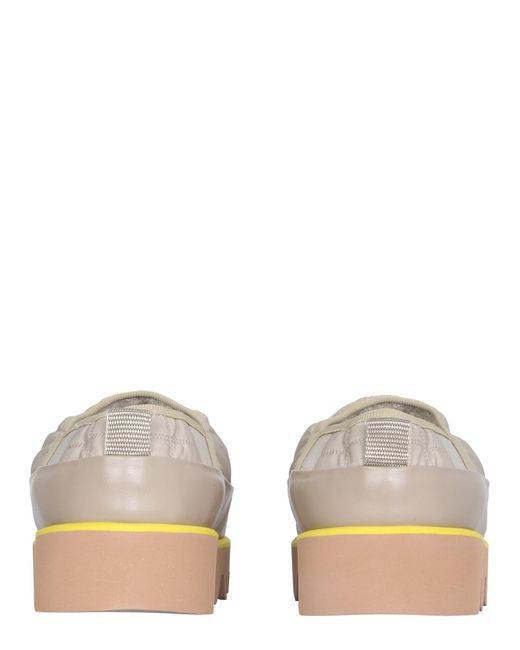 SNEAKER PUFFED IN NYLON CON PATCH LOGO di MSGM in White