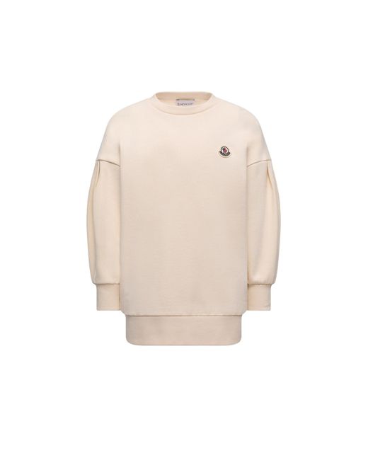 Moncler White Jersey With Logo