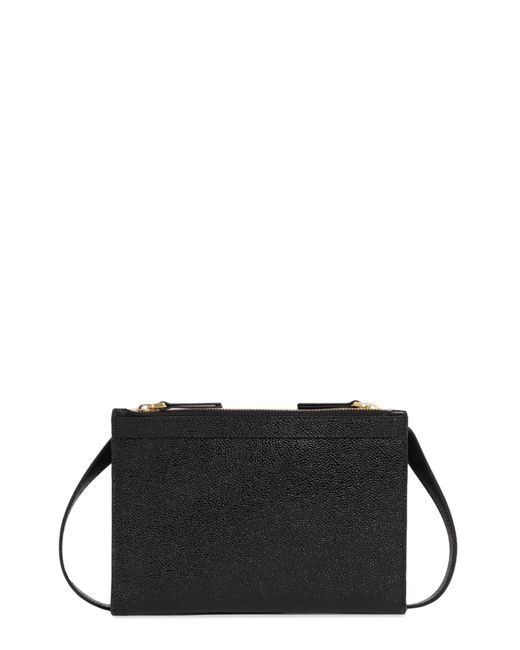 PORTA DOCUMENTI SMALL CON TRACOLLA di Thom Browne in Black