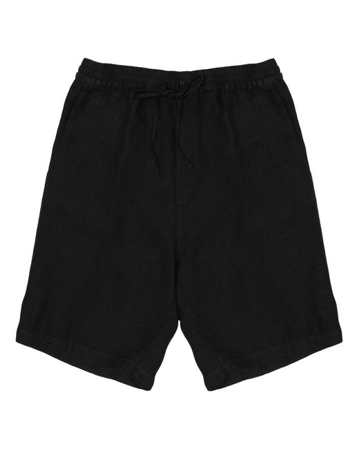 120% Lino Black Shorts for men