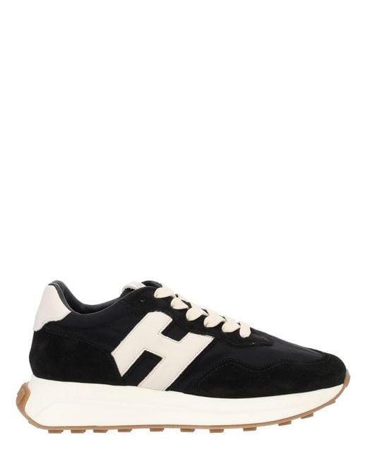 Hogan Black Multicolour Polyamide Calfskin