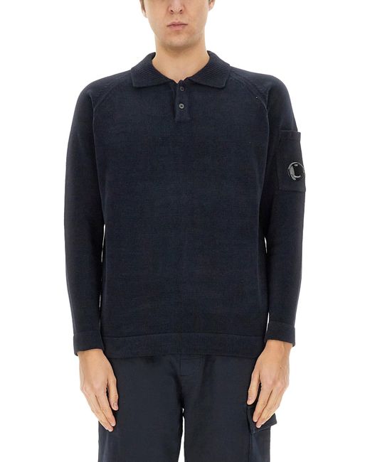C. P. Company Polo di C P Company in Blue da Uomo