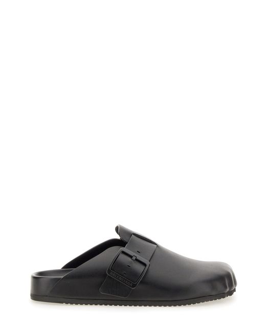 Balenciaga Black Luxurious Bovine Leather Sabot Sandals