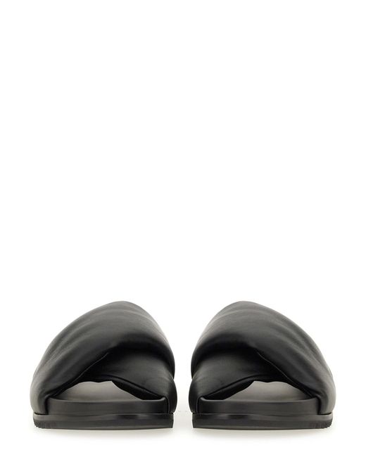 Sandalo Slide di Rick Owens in Black da Uomo