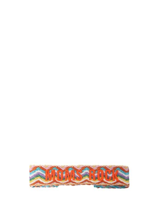 LABEL K White Braided Fabric Bracelet
