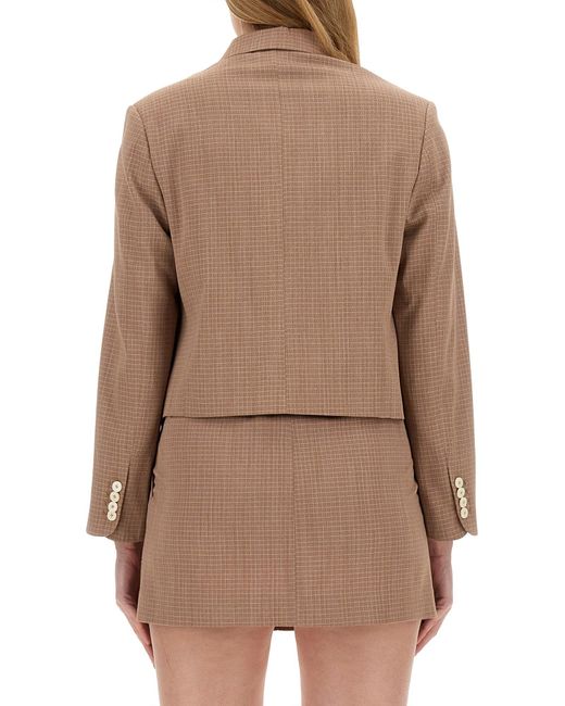 Giacca Cropped di Alysi in Brown