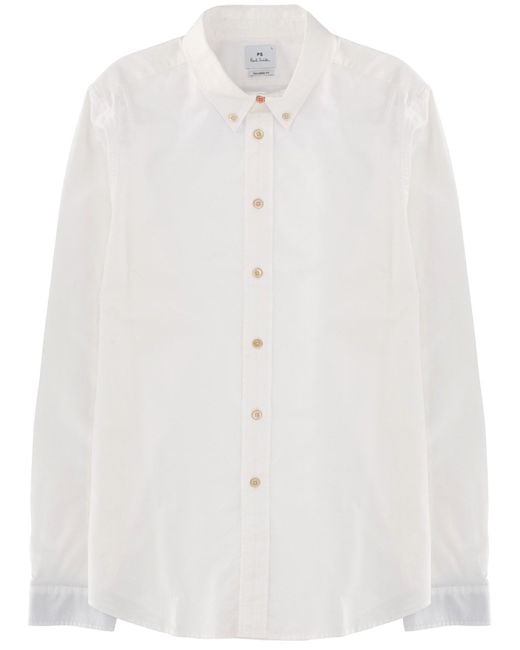 Paul Smith White Tailored Solid Shirt for men