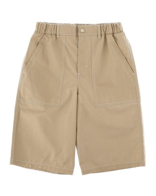 Moncler Natural Bermuda Con Tasconi