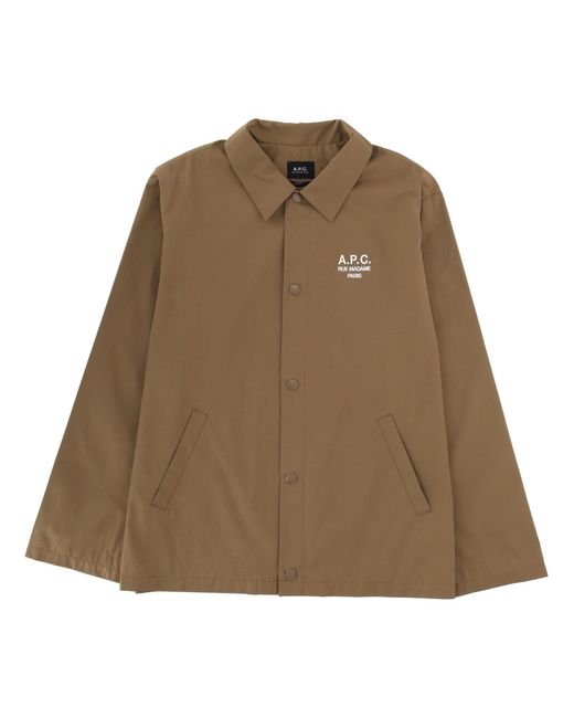 A.P.C. Natural Jacket With Embroidered Logo