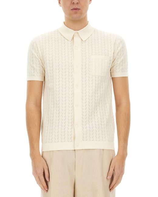 Dolce & Gabbana White Cotton Button-Up Shirt For for men