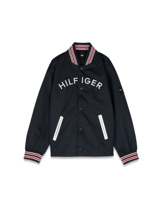 Tommy Hilfiger Black Arched Bomber