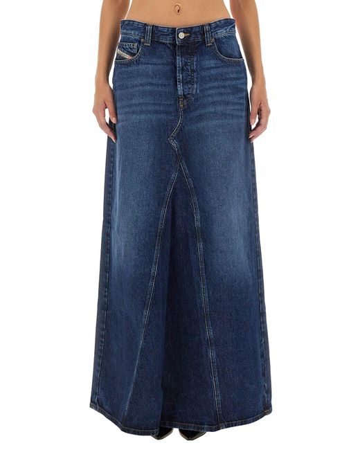 DIESEL Blue "De-Pago" Skirt