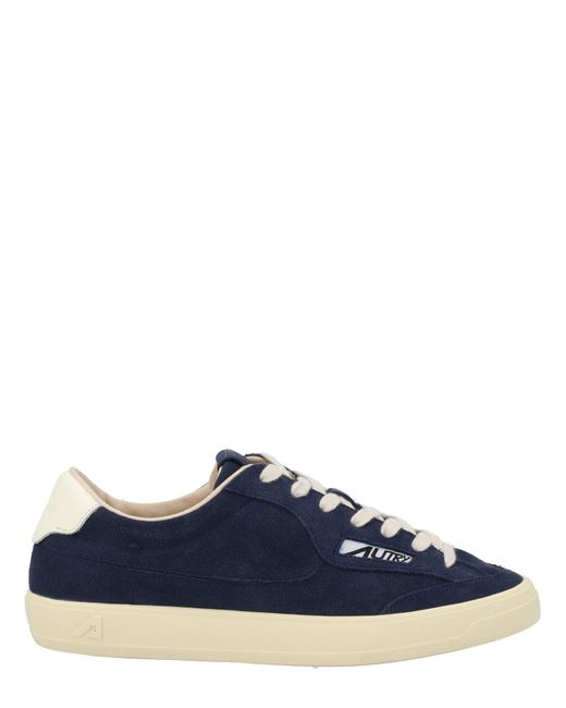 Autry Blue Logo Sneakers for men