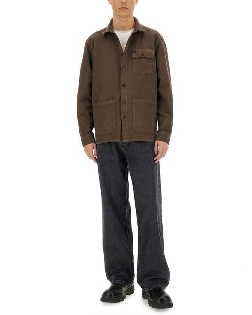 Giacca Camicia di Fay in Brown da Uomo