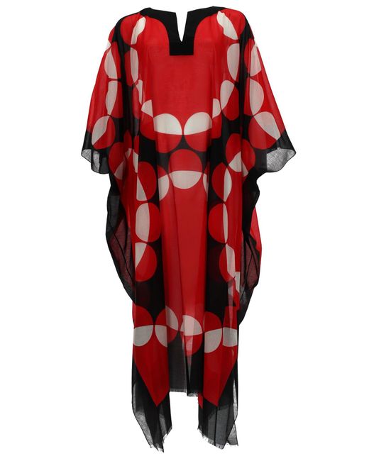Dries Van Noten Red Striped Cotton-Blend Duchesse-Satin Mini Dress